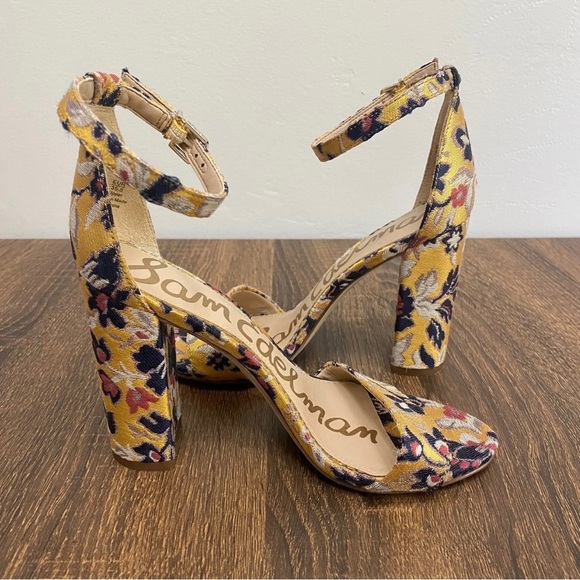 NIB SAM EDELMAN YARO OPEN-TOE BLOCK HEEL SANDALS - Picture 5 of 5